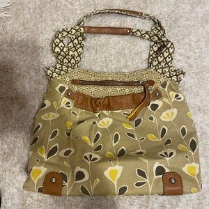 Fossil Floral Purse